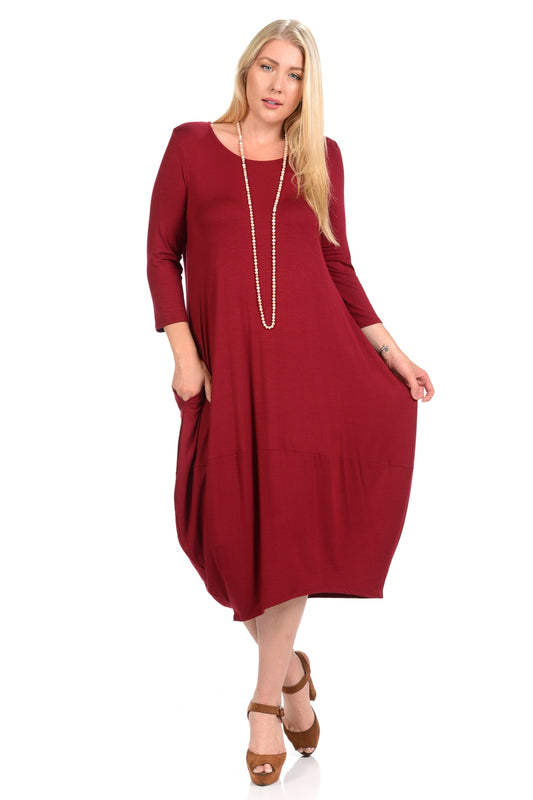 Cocoon Midi Dress Plus