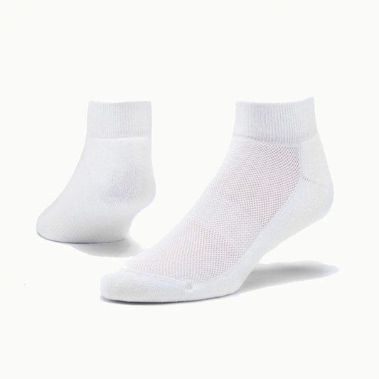 Maggie's Organics Cotton Sport Ankle Socks White, M