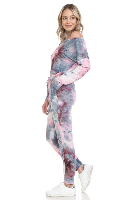 Tie Dye Jumpsuit with Pockets